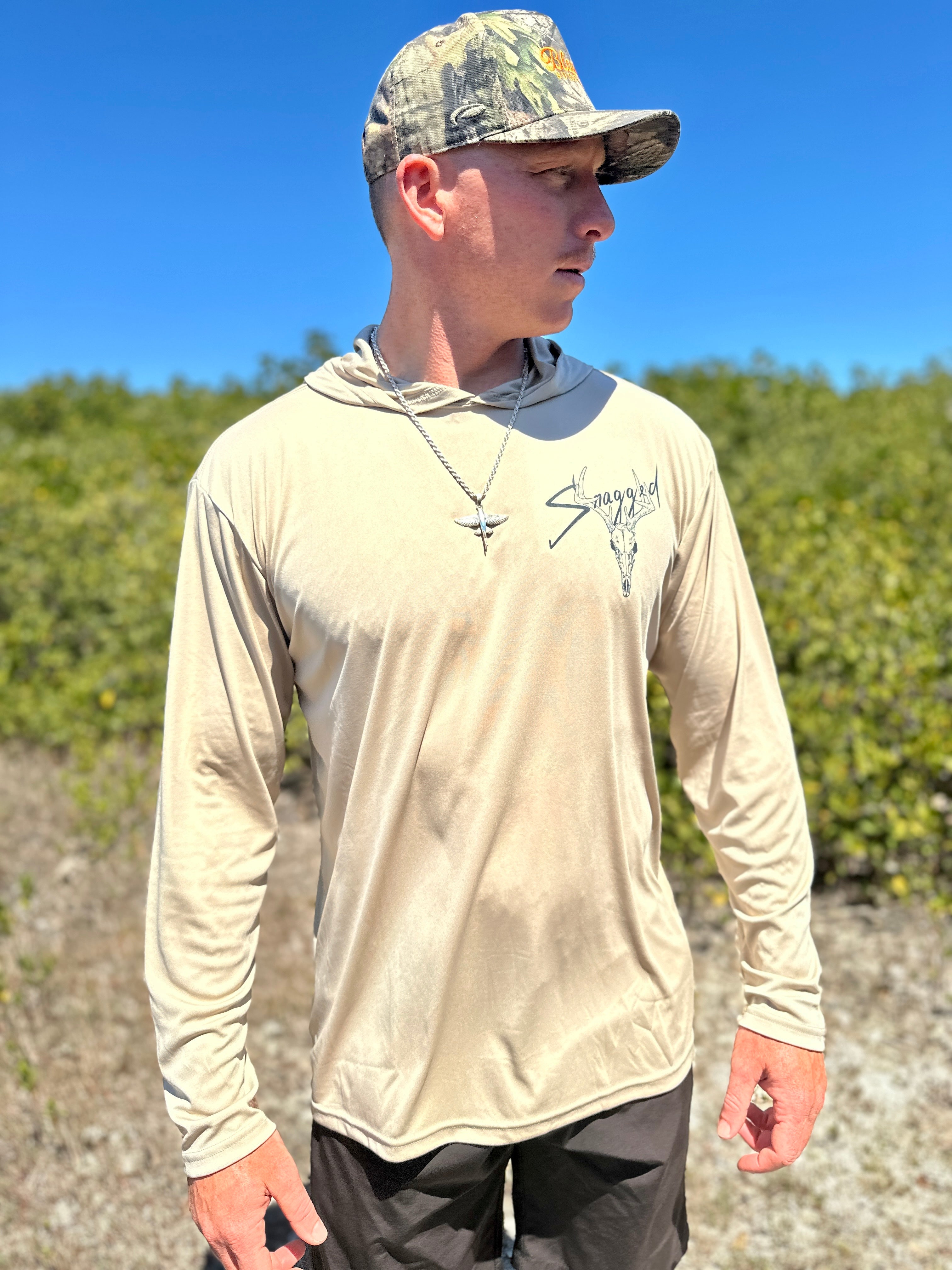 Swamp Donkey - Snagged Apparel Hooded Performance Long Sleeve T-Shirt