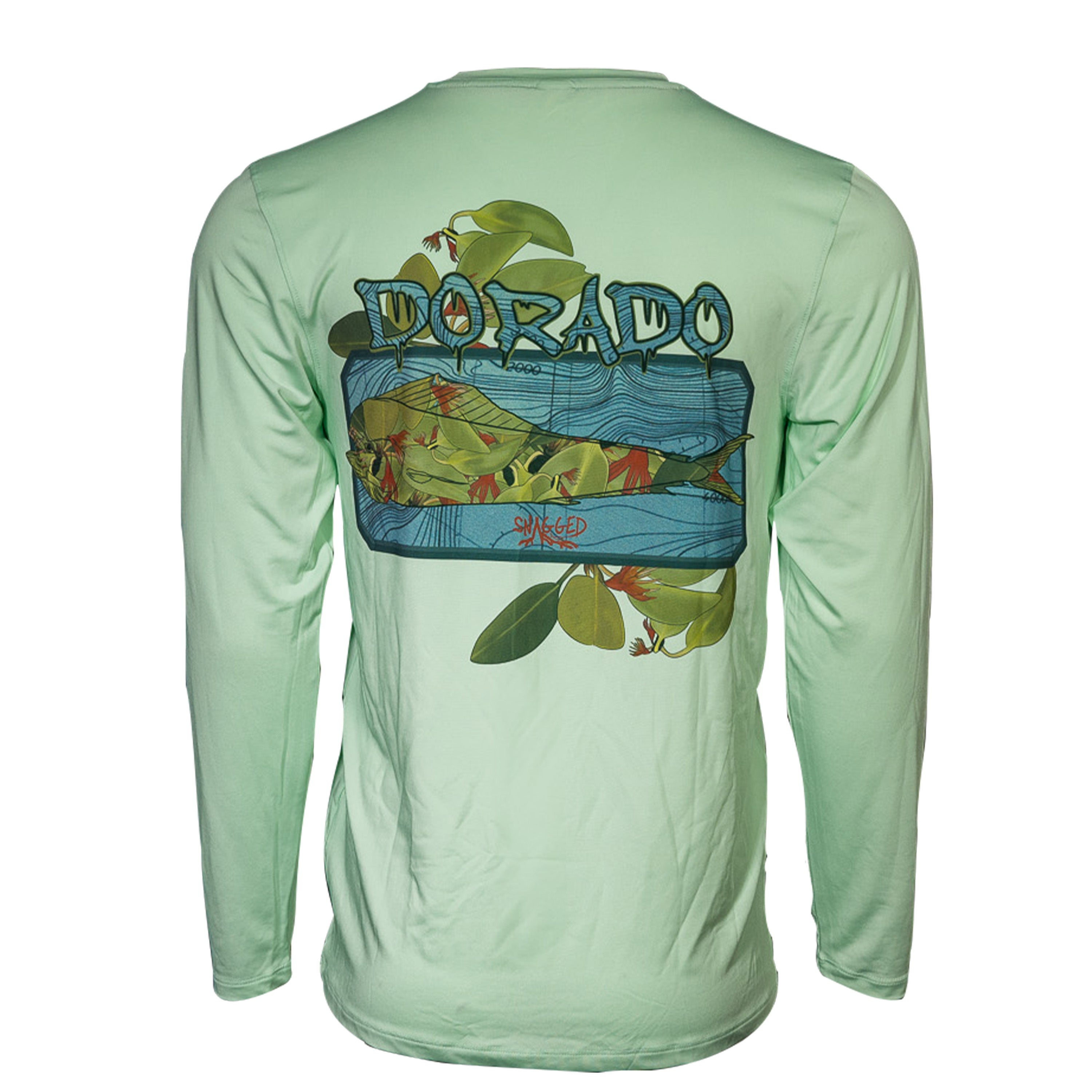 Dorado (Mahi-Mahi) - Snagged Apparel Performance Long Sleeve T-Shirt