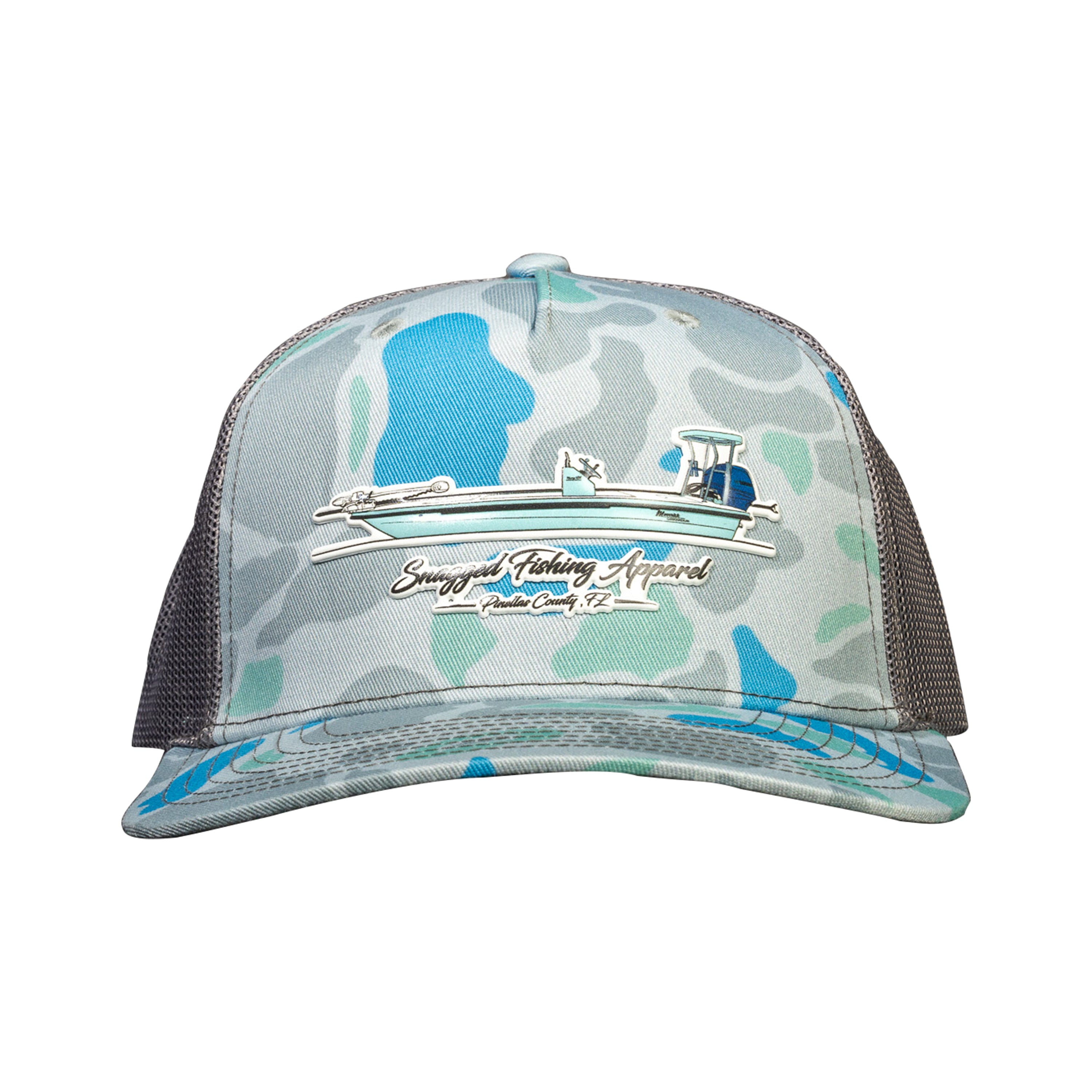 Maverick Blue Camo (Pinellas County, FL) - Snagged Apparel Curved Bill Hat